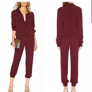 Brand new. Monrow Crepe Long Sleeve Jumpsuit